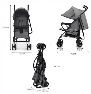 Wózek spacerowy TIK STONE GREY Kinderkraft
