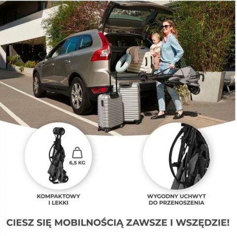 Wózek spacerowy TIK STONE GREY Kinderkraft