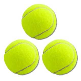 Zestaw Piłki Do Tenisa Klasyczne Sprężyste Żółte 3szt. LEAN TOYS