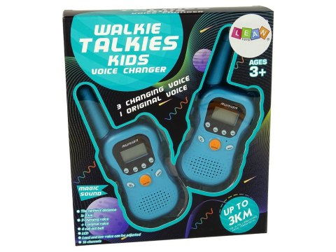 Zestaw Walkie Talkies Krótkofalówki Dla Dzieci Żółte 2 Szt. LEAN Toys