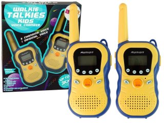 Zestaw Walkie Talkies Krótkofalówki Dla Dzieci Niebieskie LEAN Toys