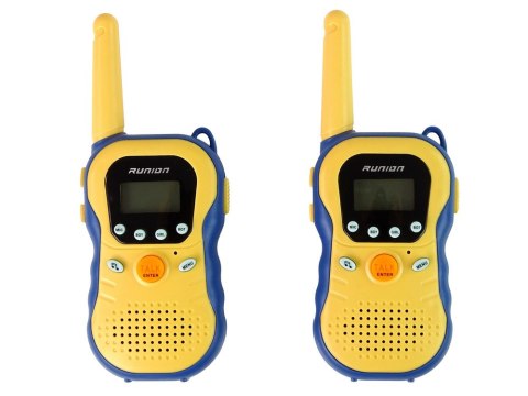 Zestaw Walkie Talkies Krótkofalówki Dla Dzieci Niebieskie LEAN Toys