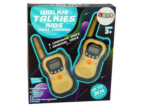 Zestaw Walkie Talkies Krótkofalówki Dla Dzieci Niebieskie LEAN Toys