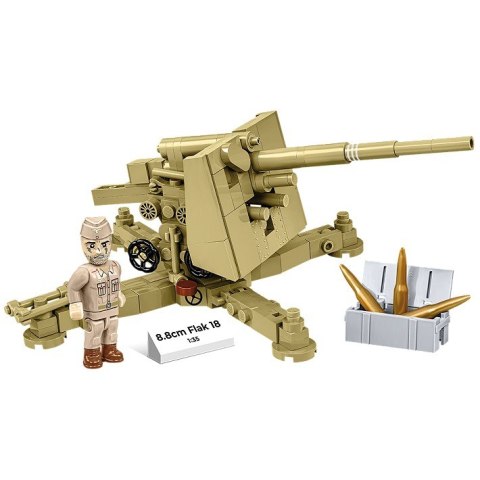 Klocki 8,8 cm Flak 18 232 klocki 1:35 Cobi Klocki