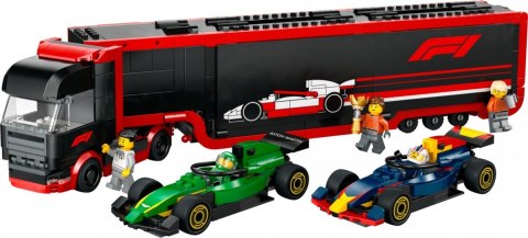 Klocki City 60445 F1 Ciężarówka z bolidami RB20 i AMR24 F1 LEGO