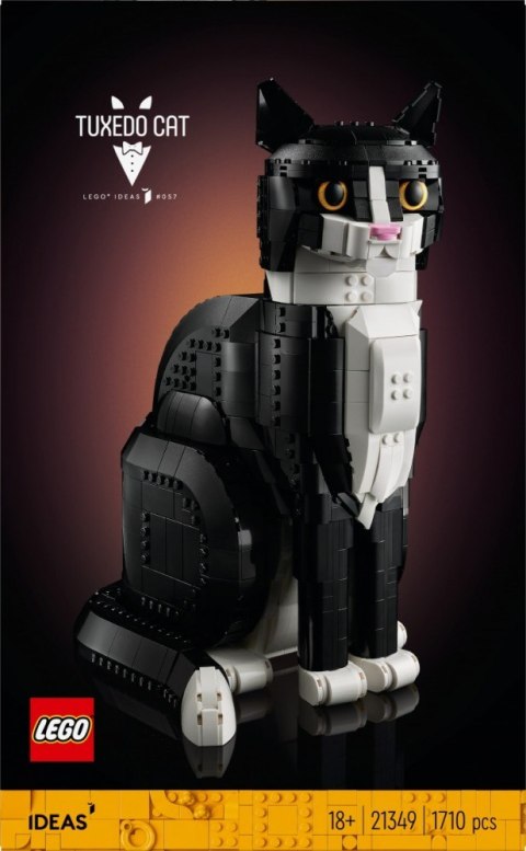 Klocki Ideas 21349 Biało-czarny kot LEGO
