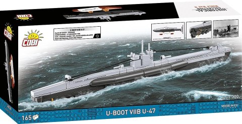 Klocki U-Boot VIIB U-47 165 klocków 1:300 Cobi Klocki