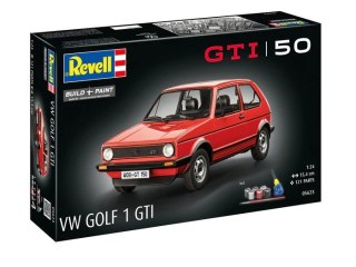 Model plastikowy samochód VW Golf1 GTI 50 years 1:24 Revell