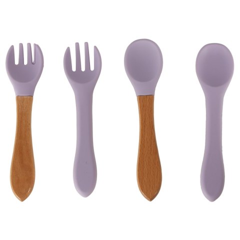 Naczynia silikonowe dla dzieci niemowląt krab zestaw 9 elementów fioletowy Kik Sp. z o. o. Sp. k.