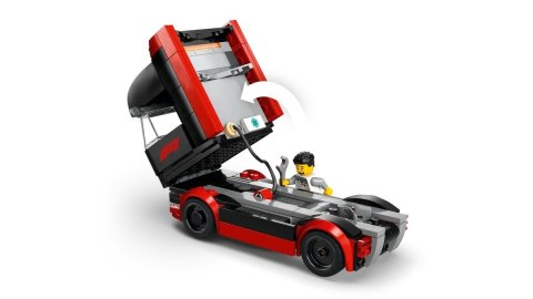 LEGO City 60445 - F1 Ciężarówka z bolidami RB20 i AMR24 F1