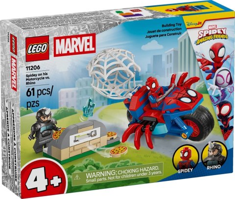 LEGO Marvel 11206 - Spidey na motocyklu kontra Rhino