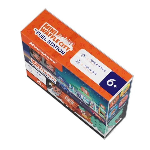 MARIOINEX Klocki Mini Waffle City Stacja paliw, 148 elementów