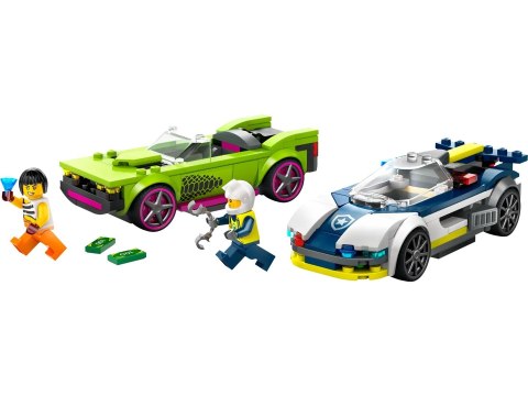 LEGO City 60415 - Pościg radiowozu za muscle carem