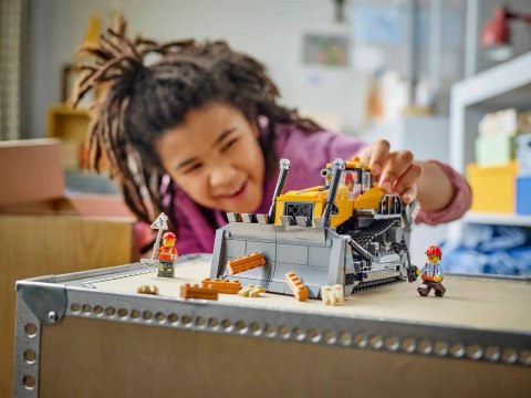 LEGO City 60466 - Żółty buldożer z ładowarką