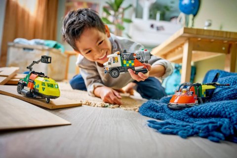 LEGO City 60505 - Zestaw z samolotem, ciężarówką serwisową i poduszkowcem