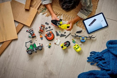 LEGO City 60505 - Zestaw z samolotem, ciężarówką serwisową i poduszkowcem