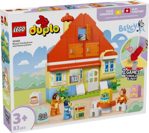 LEGO Duplo Bluey 10459 - Dom rodzinny Blue z grą pamięciową