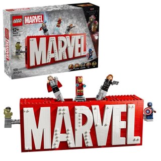 LEGO Marvel Super Heroes 76313 - Logo MARVEL z minifigurkami