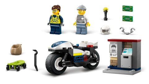 LEGO City 60455 - Pościg na motocyklu policyjnym