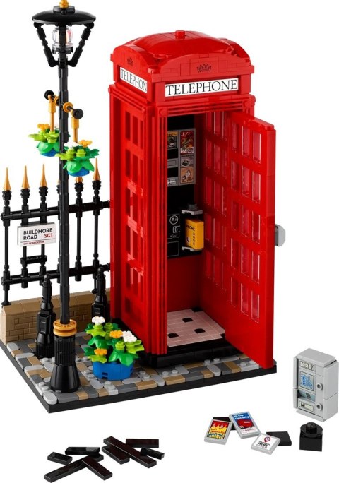 LEGO Ideas 21347 - Czerwona londyńska budka telefoniczna