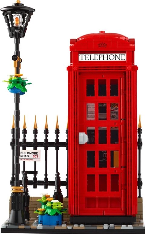 LEGO Ideas 21347 - Czerwona londyńska budka telefoniczna
