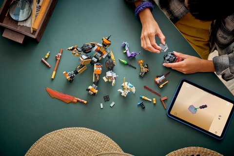 LEGO NINJAGO 71854 Cole's Mission Mech and Dragon Zane