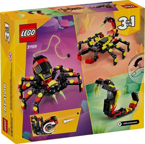 LEGO Creator 3w1 31159 - Dzikie zwierzęta: niezwykły pająk
