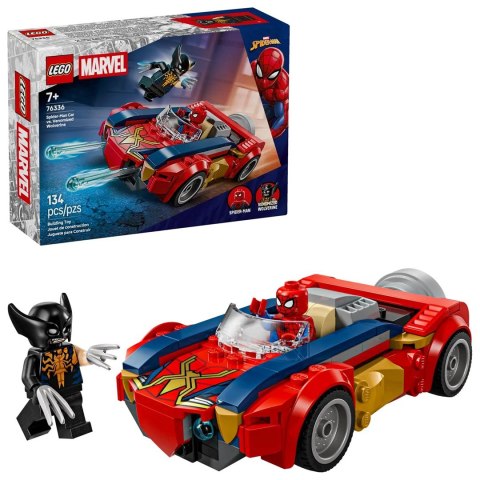 LEGO Marvel 76336 - Spider-Man w samochodzie kontra zvenomowany Wolverine
