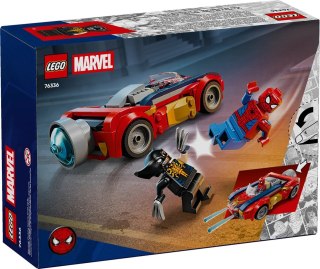 LEGO Marvel 76336 - Spider-Man w samochodzie kontra zvenomowany Wolverine