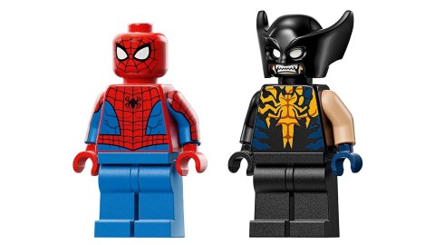 LEGO Marvel 76336 - Spider-Man w samochodzie kontra zvenomowany Wolverine