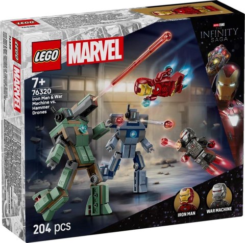 LEGO Marvel Super Heroes 76320 Iron Man i War Machine kontra drony Hammera