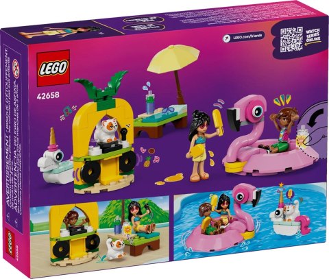LEGO Friends 42658 Impreza na basenie z jednorożcem i flamingiem