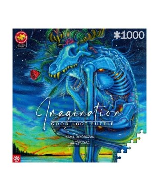 Puzzle Good Loot Imagination: Kamil Jakóbczak Biały Wilk / White Wolf 1000 elementów