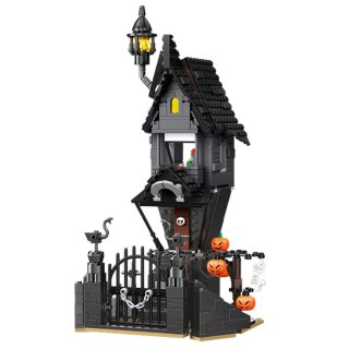 Klocki Konstrukcyjne Dom Strachu Halloween Wieża 581 el. LEAN Toys