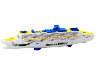 Statek Pasażerski Wycieczkowy Jeżdżący Światła Dźwięki LEAN Toys