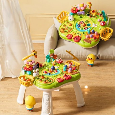 Wielofunkcyjna Tablica Stolik Interaktywny Dla Malucha Gry Zręcznościowe LEAN Toys