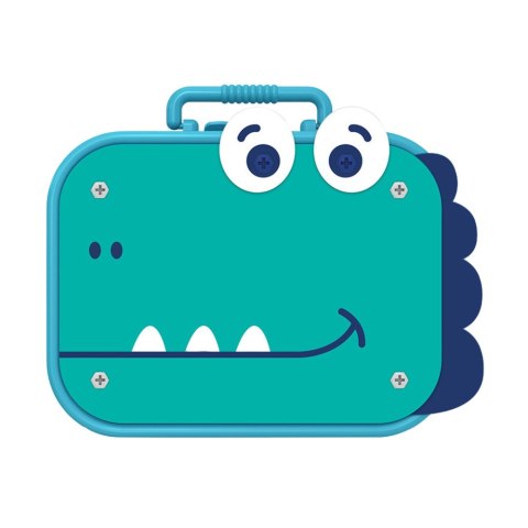 Zestaw Do Skręcania DIY Walizka Układanka Dinozaury Klocki Wkrętarka 228el. LEAN Toys