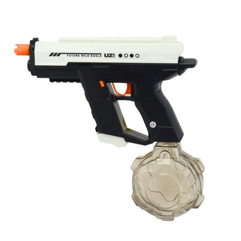 Elektryczny Pistolet Na Wodę Automatyczny 10m Czarno Biały 800ml LEAN Toys