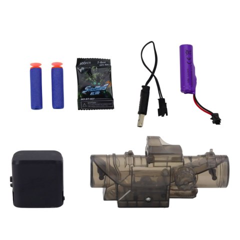 Elektryczny Pistolet na Kulki Wodne Strzałki Piankowe Czerwony LEAN Toys