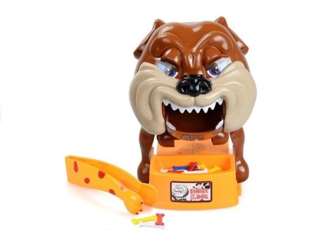 Gra Zręcznościowa Zły Pies Na Baterie Buldog Brązowy LEAN Toys