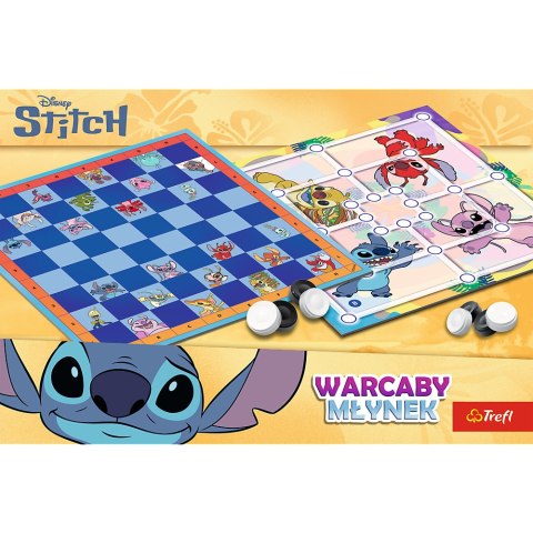 Gra planszowa Warcaby i Młynek Lilo & Stitch Trefl 02799 Trefl Gry