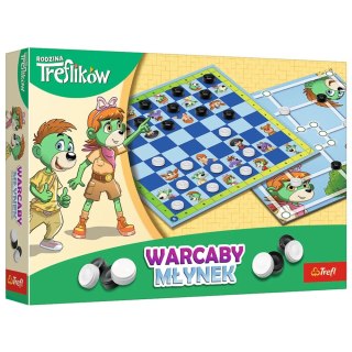 Gra planszowa Warcaby i Młynek Rodzina Treflików Trefl 02658 Trefl Gry
