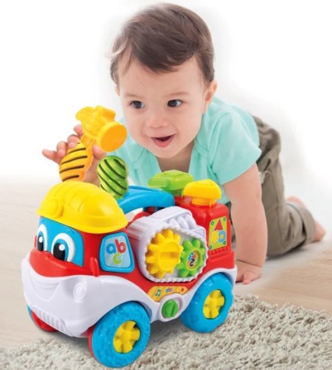 Interaktywna Ciężarówka Eugeniusz Drogowy Geniusz Śrubokręt i Młotek Język Polski Clementoni 50110 Clementoni