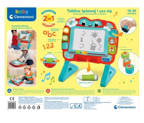 Interaktywna Tablica Edukacyjna Śpiewaj i Ucz Się Język Polski Clementoni 50927 Clementoni