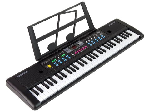 Keyboard MQ-6112 Mikrofon Uchwyt Na Nuty 61 Klawiszy LEAN Toys