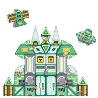 Klocki Magnetyczne Kosmos Stacja Kosmiczna 4D 66el LEAN Toys