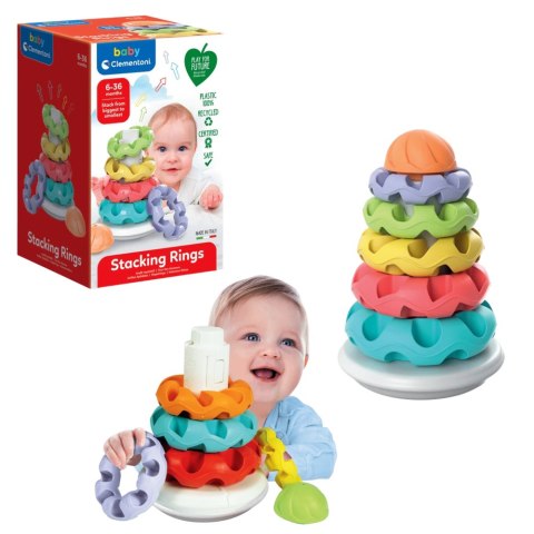 Kolorowa Wieża 5 Pierścieni Clementoni 17732 Clementoni