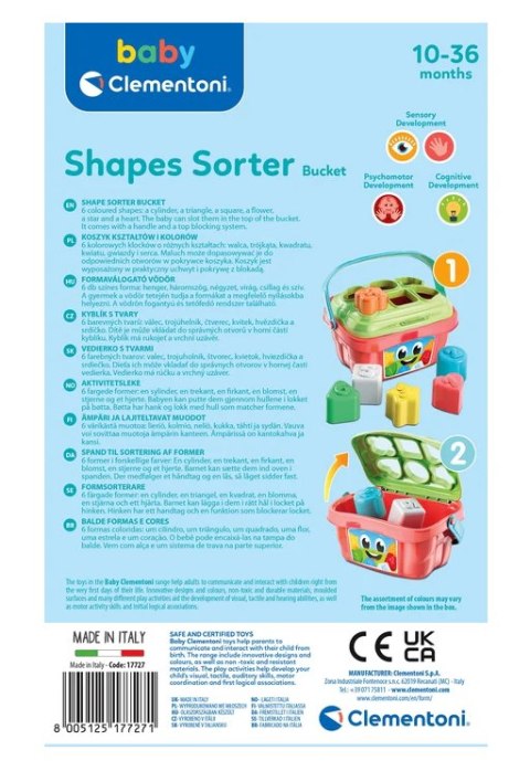 Kolorowy Koszyk Kształtów i Kolorów Clementoni 17727 Clementoni