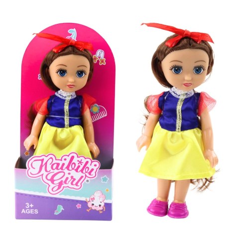 Mini Laleczka Księżniczka Korona Zdobiona Sukienka 17cm Mix LEAN TOYS