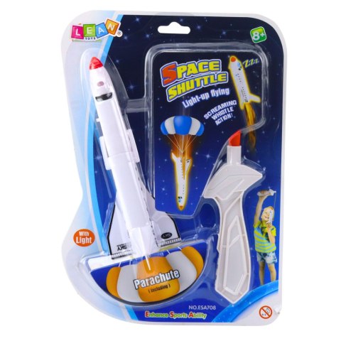 Statek Kosmiczny Ze Spadochronem Proca Światła Gra Sportowa Zręcznościowa LEAN TOYS